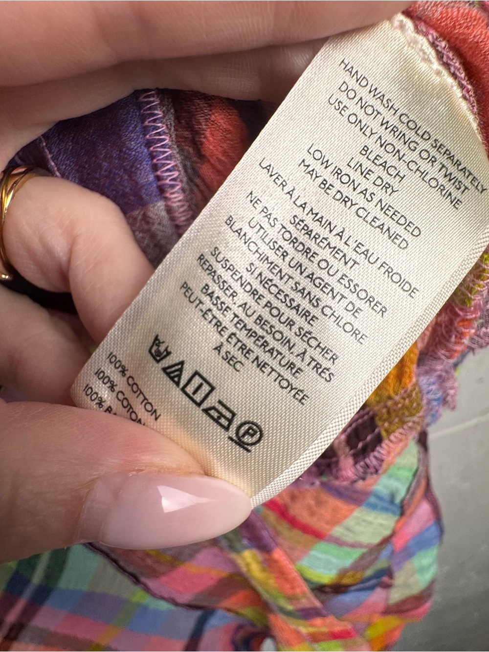 Pilcro Long-Sleeve Mixed Madras Plaid Oversized Buttondown Shirt Medium - Picture 11 of 12